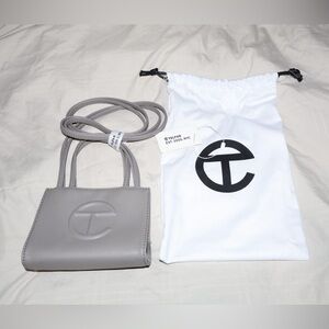 Telfar Small Grey Shopping Bag (Mini)